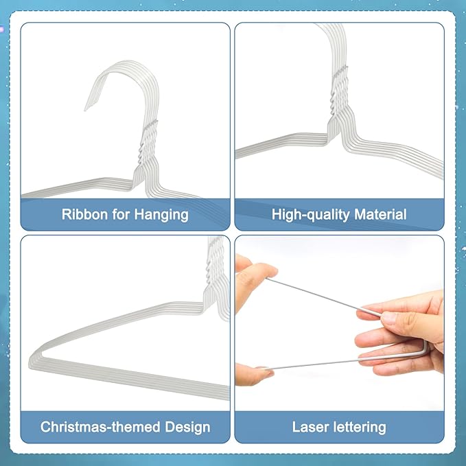 120 Pcs 16" Wire Hangers Bulk Metal Wire Hangers for Clothes Dry Cleaner Hanger for Coat (White)