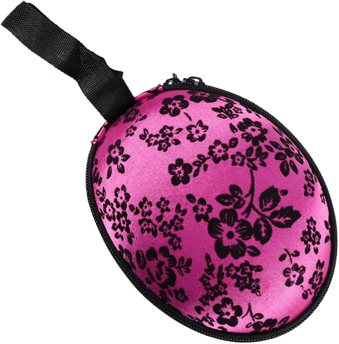 Cabilock Bra Case Zippered Travel Organizer for Women - Compact Slightly Waterproof Lingerie Storage with Hand Strap 5.90X4.92X9.44 Inch Small Travel Essentials