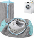 GUIVA Shoe Washing Machine Bag - Shoe Laundry Bag for Washer and Dryer - 360° Deep Cleaning Washer Bags with Zipper & Mesh Protection - Reusable Sneaker Washing Machine Bag - Pack of 2 (Grey)