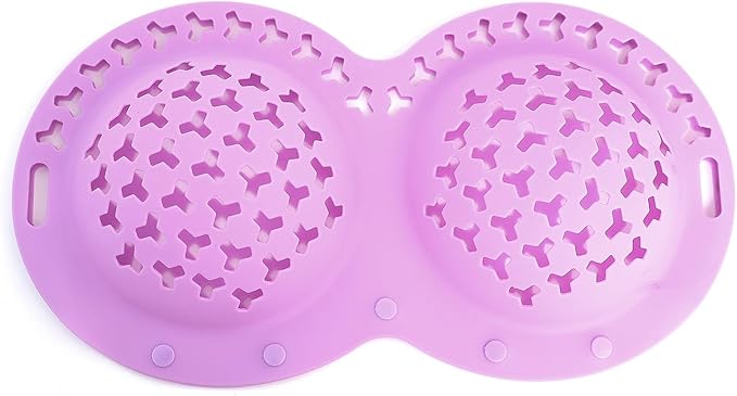 Silicone Bra Washing Bags for Laundry,Delicates Mesh Laundry Bags, Suitable for all Cup Sizes bra,Sports Bras, Swimsuits, Socks & Silk protector,Anti Deformation Lingerie Bag for Machine (purple)