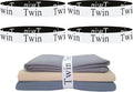 4 Pieces Bed Sheet Organizer Bands, Sheet Organizers and Storage Label Bands, Sheet Label for Bedding, Sheets Organizer for Closet,Sheet Keepers Linen Labels Bedding Bands (4Pcs Twin)