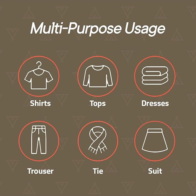 Black Space Saving Pants Hangers 2 Pack, 6 Layer Jeans Hangers and Closet Organizer for Jeans, Scarves, Skirts, Multi-Layer Hanger with Anti-Slip Coating & Stopper, Heavy-Duty S-Type Stainless Steel