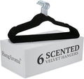 Non-Slip Scented Velvet Hangers - Heavy Duty Clothes Hanger - Ultra Thin Space Saving 360 Degree Swivel Hook - Ideal for Coats, Jackets, Pants, & Dress - Mint - 6 Pack