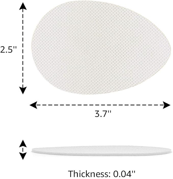 8 PCS Premium Silicone Non-Slip Shoe Pads - Muffle Loud High Heels & Boots - Self-Adhesive Quiet Noise Reduction Sole Protectors for Wedding, Office, Stage - Odorless Grips - Indoor Use