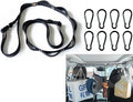 Car Clothes Hanger,Clothesline Clothes for Cars,Car Rear Multifunctional Hanging Clothes Hanger for Outdoor Travel Clothes Hanging Organizer for Car, SUV, Truck (1)