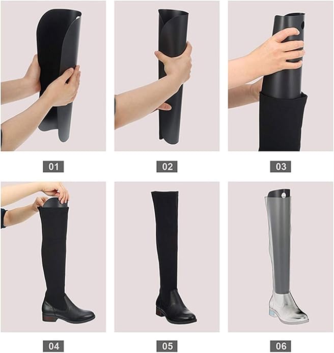 YMKWZBoot Shaper Shape Form Inserts Tall Boot Support Reusable Boot Stand Holder Inserts Pads Boot Tree Shaft for Men Women