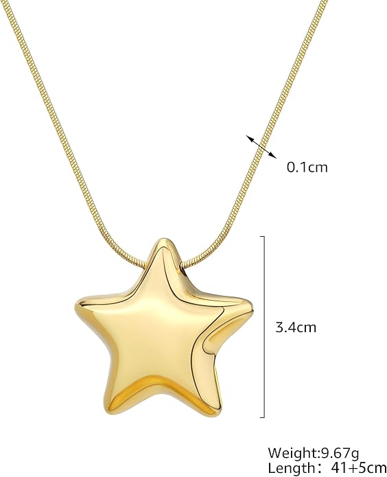 Chunky Gold Necklace for Women Gold Evil Eye Cowboy Pendant Necklace Dainty Paperclip Chain Vintage Luck Amulet Choker Necklaces Celestial Jewelry Gift