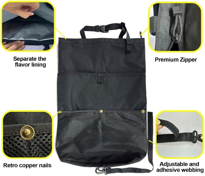 Travel clothing organizer,Laundry Bags, 4 Compartments,Foldable Design, for RV Life, Camping,Travel