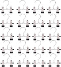 20 Pack Boot Hangers Closet Hanging Clips Laundry Hooks for Hats, Pants, Towel, Socks, Handbags, Bags, Underwear (20 Pack - Double)
