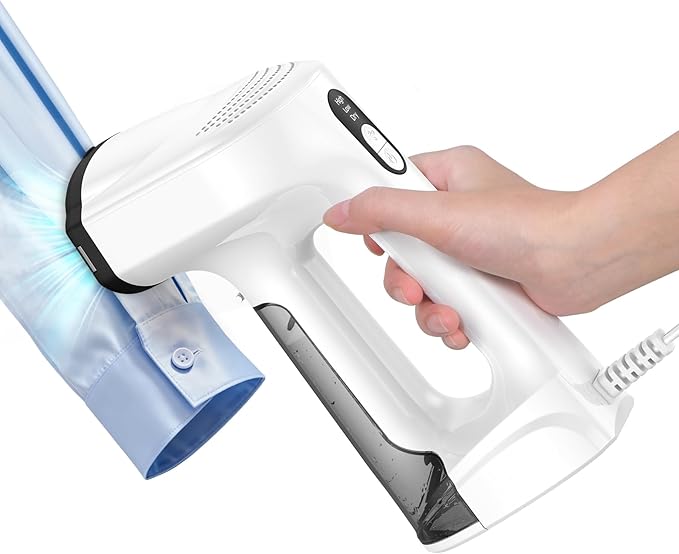 Sweepulire Vacuum Steamer for Clothes, 3500Pa Suction Handheld Clothes Steamer, 3 Modes, LED Display, Portable Travel Steamers for Clothes, Steaming & Ironing 2 In 1, 160ml Water Tank (for 110-120V)