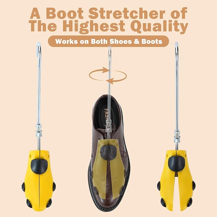 Boot Stretcher Men Women, Leather Shoe Stretcher for Thick Feet and Wide Feet, Adjustable Boot Widener Expander