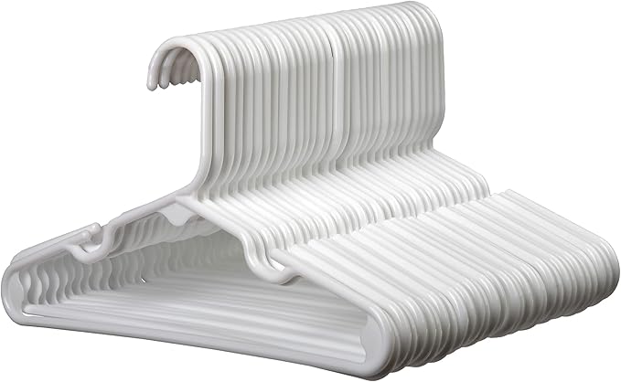 White Nursery Hangers 30 Pack for Baby, Toddler, Kids, Children (30 Pack)