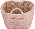 Floral Fabric Storage Basket Car Interior Storage Basket Underwear Sundries Laundry Baskets Supplies Home Organizer Bag (style 2)