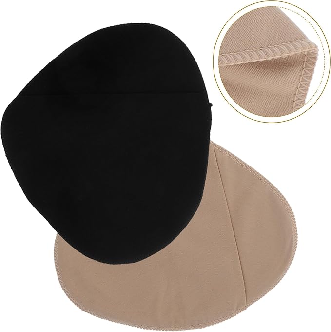 2Pcs Breast Protective Pocket Portable Bra Protective Case Breathable Prosthesis Protective Pockets Breast Forms Cover Bag for Silicone Breast Forms Black Khaki 6.52 x 7.15 inch