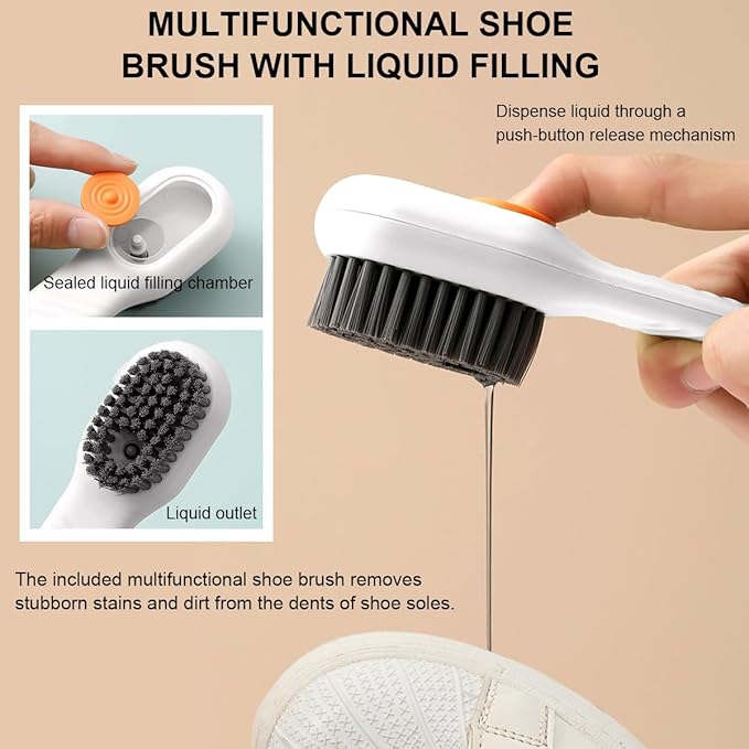 Shoe Washing Machine Bag,Mesh Shoe Washing Bag for Washing Machine - Large Size Fits various Shoes, Chenille Fabric Protection, Zipper Laundry Bag for Sneakers (1 Pcs) (Grey and Blue)