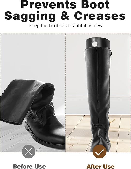 Mellbree Boot Shaper Form Inserts Boots Tall Support boot inserts for women to keep shape 12 Pieces (6Pairs) 12 inches for Women and Men