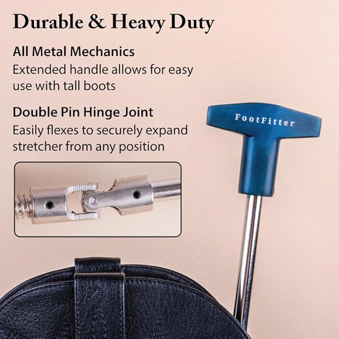 FootFitter Premium Professional Cowboy Western Boot Stretcher for Men & Women, Widen & Relieve Foot Pain for Cowboy Boots