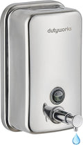 Stainless Steel Soap Dispenser - 800ml Large Capacity, Easy Wall Mount Installation, Soap Dispenser for Bathroom & Kitchen - Ideal for Commercial, Household, Office Use