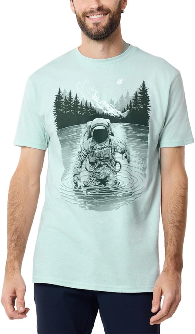 INTO THE AM Graphic Tees for Men S - 4XL Premium Short Sleeve Colorful T-Shirts Trippy Space Designs