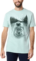 INTO THE AM Graphic Tees for Men S - 4XL Premium Short Sleeve Colorful T-Shirts Trippy Space Designs