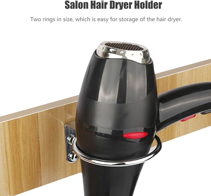 Hair Dryer Holder, Hair Dryer Rack Dryer Place Bracket Dryer Stand Wall Mounted Storage Rack Bathroom