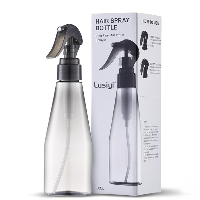 Continuous Spray Bottle for Hair 10oz, Ultra Fine Water Spray Bottles for Cleaning, Plant, Pets (Plastic, 300ml)