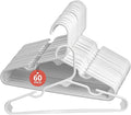 White Nursery Hangers 60 Pack for Baby, Toddler, Kids, Children (White 60 Pack)