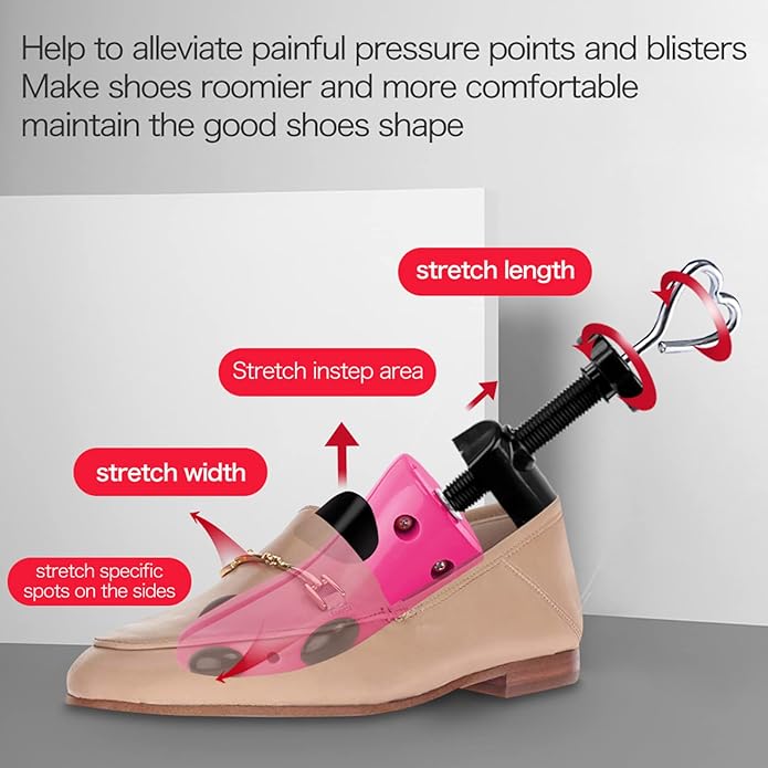 LANNEY Shoe Stretcher for Women & Men Wide Feet - Premium Shoe Expander Widener Stretch Length Width