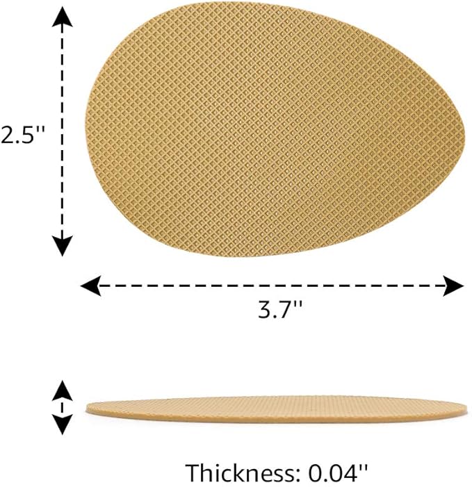 8 PCS Premium Silicone Non-Slip Shoe Pads - Muffle Loud High Heels & Boots - Self-Adhesive Quiet Noise Reduction Sole Protectors for Wedding, Office, Stage - Odorless Grips - Indoor Use