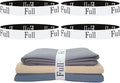 4 Pieces Bed Sheet Organizer Bands, Sheet Organizers and Storage Label Bands, Sheet Label for Bedding, Sheets Organizer for Closet,Sheet Keepers Linen Labels Bedding Bands (4Pcs Full)