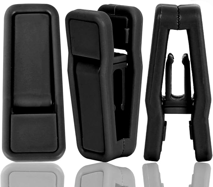 KINJOEK 140 Packs Plastic Hanger Clips, Black Clothespins Strong Pinch Grip Finger Clothes Clips Bulk Multi-Purpose for Slim-line Clothes Pants