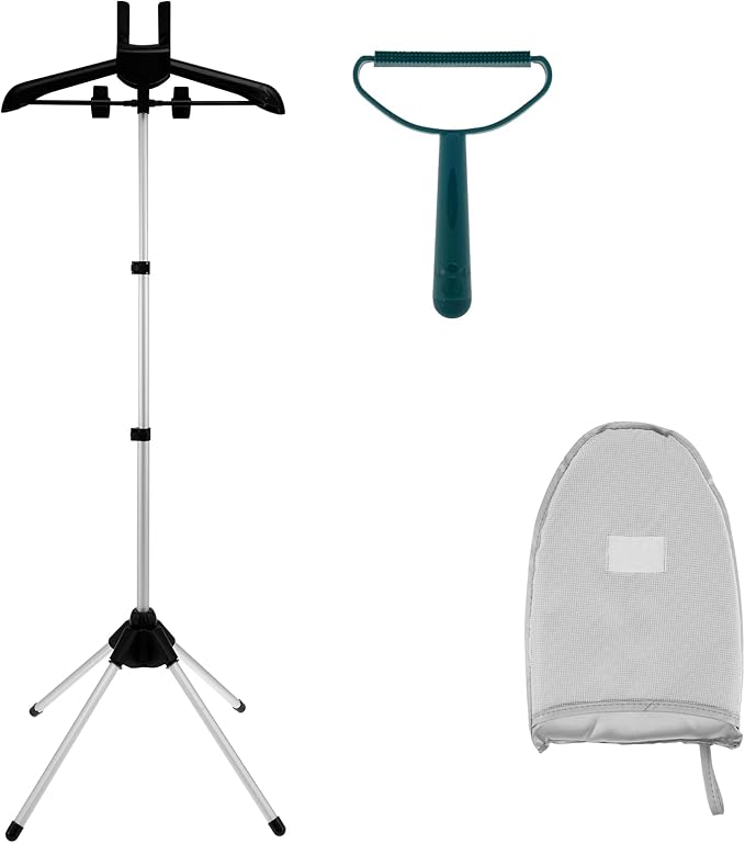 Steamer Stand for Clothes, Steamer Rack for Clothes, Steam Iron Stand, Height Adjustable Garment Steamer Rack, Handheld Garment Hanger for Steaming Clothes, Steamer Hanger Stand for Pants Jeans Skirt