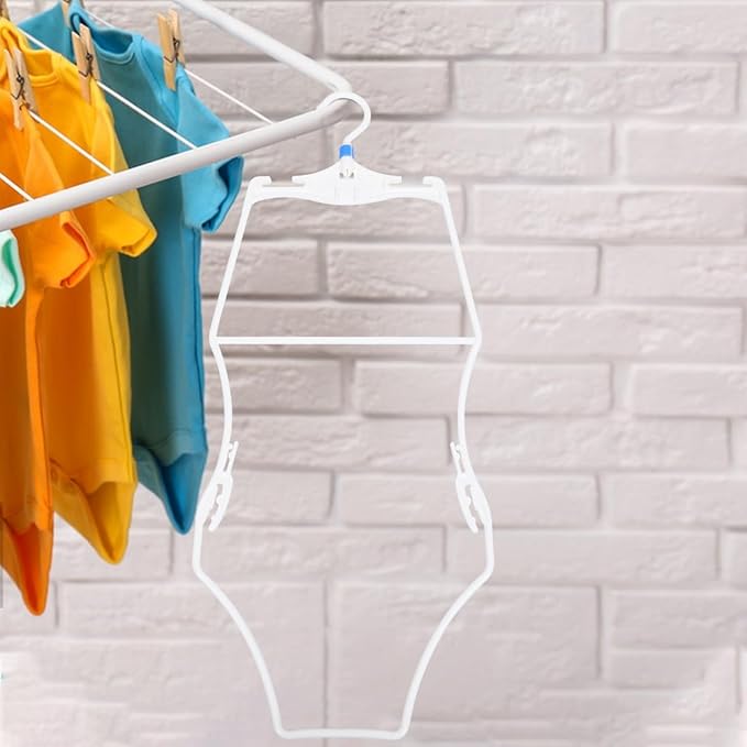 Kids Swimsuit Hangers 3 Pcs Plastic Bikini Display Clips Lightweight Swimwear Organizer for Home Travel Pool Storage and Retail Use