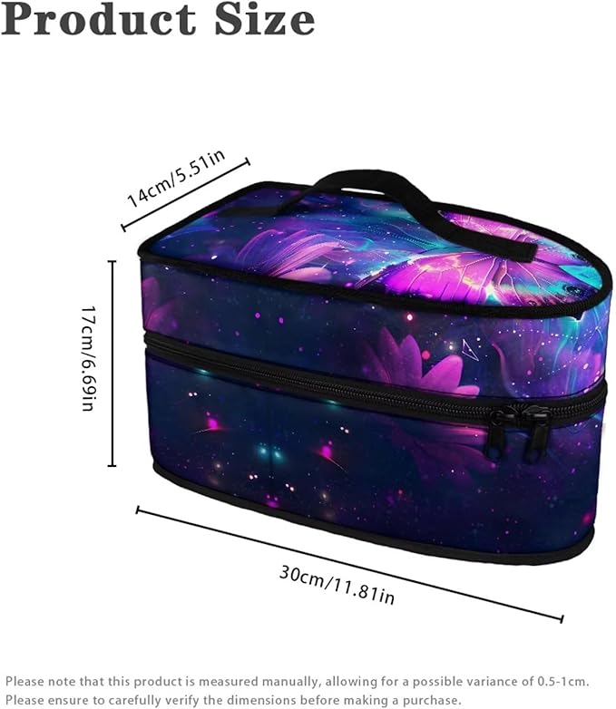 Iron Storage Case Protective Carrying Bag Fits for Accessories Travel Irons, Wear-resistant Handheld Steam Iron Storage Bag for Clothing Store, Butterfly