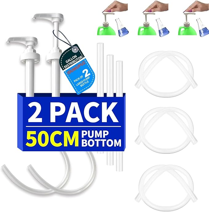 5 Gallon Bucket Pump Dispenser, Coffee Syrup Pump for Gallon Bucket Bottle Jug Torani Skinny Syrup with 70cm Soft Silicon Avoid Dripping for Conditioner Shampoo Soap Laundry Detergent Pancakes
