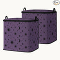 2pcs closet organizers and storage under bed,clothing blanket sweater sheet bedding comforter duvet quilt pillow toy storage bags with lids,dorm room essentials for containers 95L