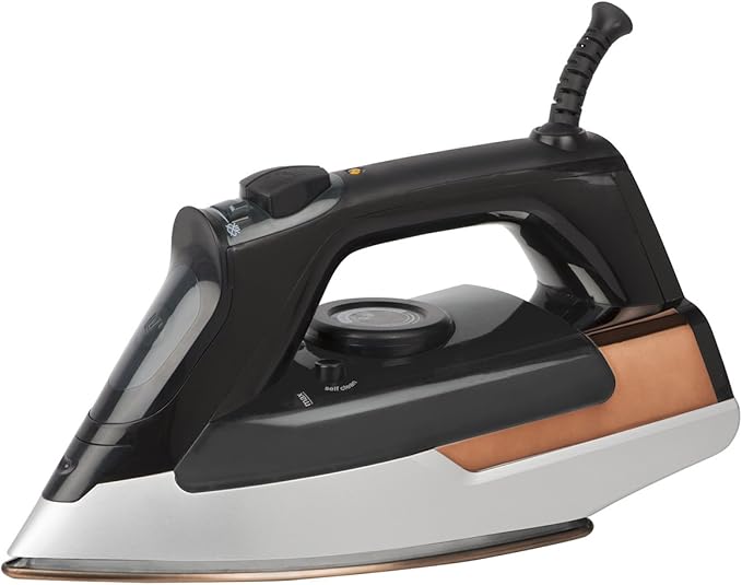 1875 Watt Self Cleaning Steam Iron, with 3-Way Auto Shut Off and Nano Titanium Soleplate