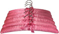 Prolinemax 6 PCS 15" Pink Satin Padded Hangers Dress Lingerie Bridal Cloth Hanging