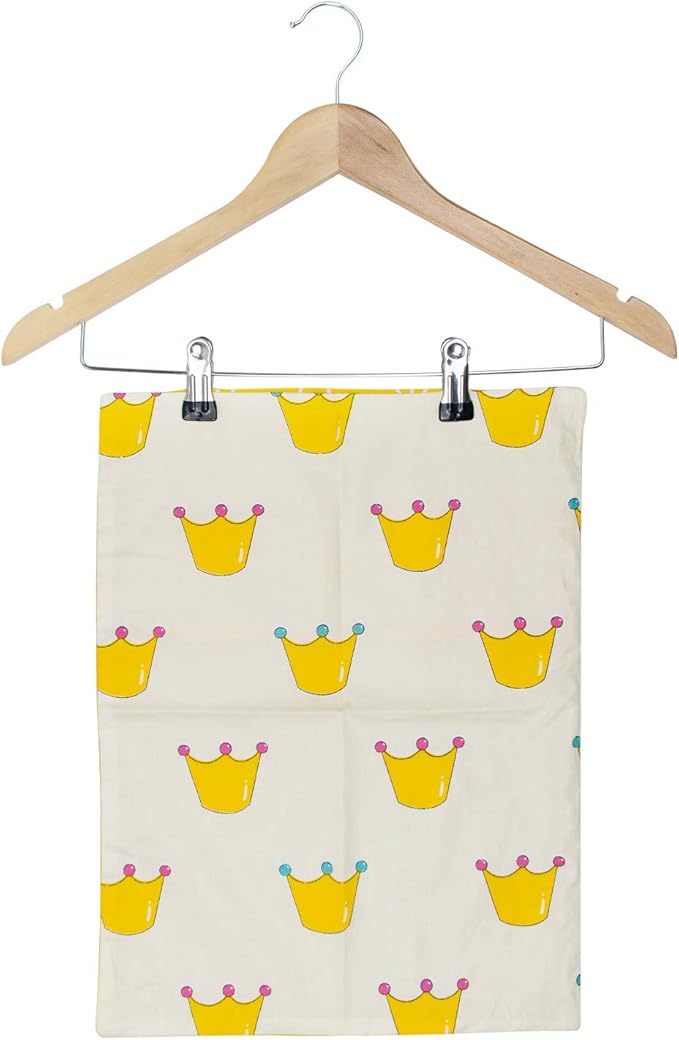 Tosnail 12-Pack Wooden Pant Hanger, Wooden Suit Hangers with Steel Clips and Hooks, Natural Wood Collection Skirt Hangers, Standard Clothes Hangers