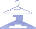 Plastic Clothes Hangers – 20 Pack Durable Slim Space Saving Closet Hangers with Hooks & Notches for Shirts, Pants, Jackets, Dresses, Laundry, Kids & Adult Clothing, Violet