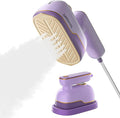 Travel Steamer Iron for Clothes, Portable Handheld Garment Steamer with 6 Smart Modes, Strong Penetrating Steam, 180° Rotatable Handle, 150ml Large Tank for Home & Travel (purple)