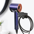Hair Dryer Holder Wall Mounted,Self Adhesive SUS304 Blow Dryer Holder Stainless Steel Hair Dryer Stand Black,Banjekt