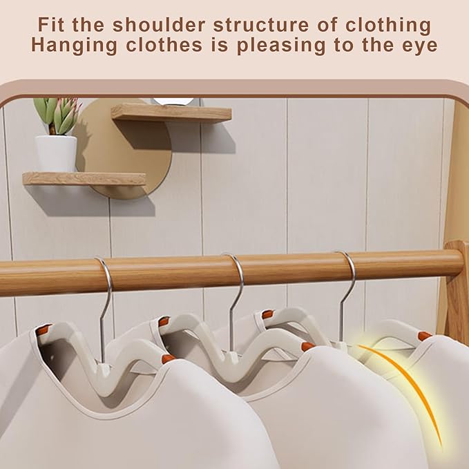 Coat Hangers for Closet, Coat Hangers for Shirt Pants Coats Dresses Skirts Suits Jackets, Sturdy Durable Non Slip Design Hangers for Clothes with 360 Degree Rotatable Hook, Shirt Hangers,10pack,Orange