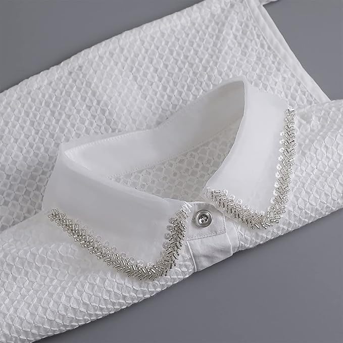 Fake Collar Detachable Dickey Collar Half Shirt Blouse Collar Faux False Collar for Women