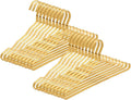 WEYANG Clothes Hangers Metal 20 Pack,Smooth Surface Shirt Dress Hanger,Durable Heavy Duty Coat Hangers,Gold Aluminum Suit Hangers,16.5” Standard Hangers for Jacket Trouser Pant Slack, JinSe-YJ-20