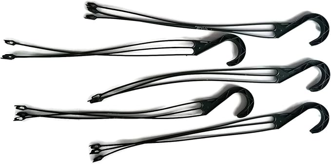Green Replacement 3 Strand Plastic Hangers for 10" Hanging Baskets - Set of 5 (Green)