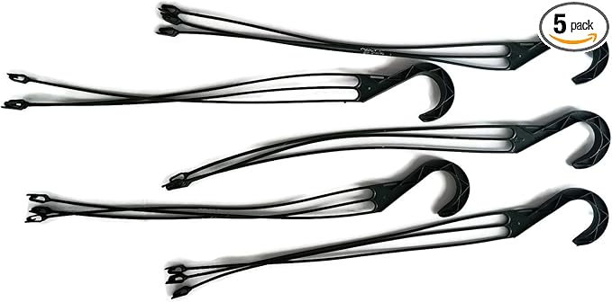 Green Replacement 3 Strand Plastic Hangers for 10" Hanging Baskets - Set of 5 (Green)