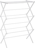 Amazon Basics Foldable Portable Clothes Drying Rack for Indoor Air Drying, Collapsible Design, 14.5" D x 29.5" W x 41.8" H, White
