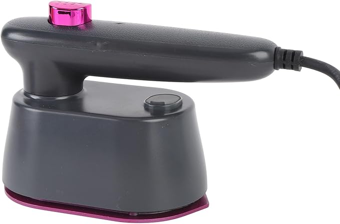 Handheld Steam Iron with Long Cord, Compact Lightweight Ironing Machine, 120ml Water, No Wrinkle Clothes Remover for Travel, Home, Dorm (US Plug 110V 50Hz)