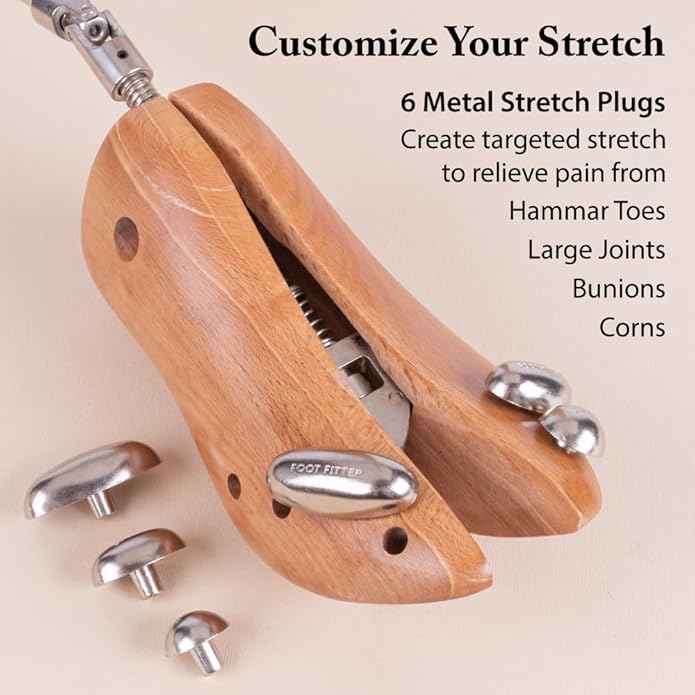 FootFitter Premium Professional Cowboy Western Boot Stretcher for Men & Women, Widen & Relieve Foot Pain for Cowboy Boots
